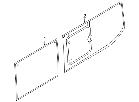 2024 Ford Transit-350 HD Glass - Side Panel Diagram 9 - Thumbnail