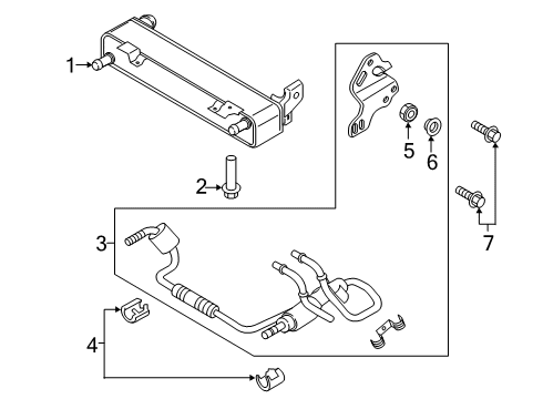 2021 Ford Explorer Trans Oil Cooler - Belts Diagram 4 - Thumbnail