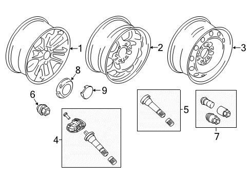 2024 Ford Expedition Wheels Diagram 4 - Thumbnail