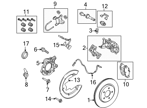 2012 Ford Mustang Rear Brakes Diagram