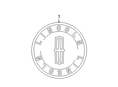 2011 Lincoln Town Car Wheel Covers & Trim Diagram