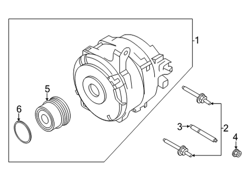 2024 Ford Bronco Alternator Diagram 2 - Thumbnail