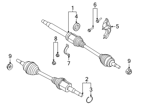 2025 Ford Escape Front Axle Diagram 2 - Thumbnail
