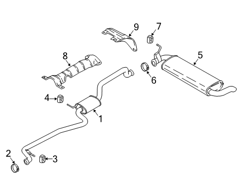 2018 Ford EcoSport Exhaust System Diagram 2 - Thumbnail