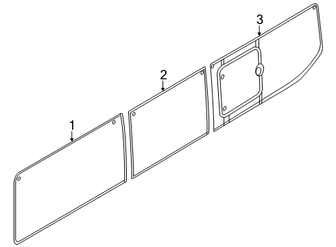 2024 Ford Transit-350 HD Glass - Side Panel Diagram 6 - Thumbnail