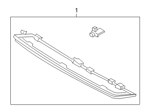 2024 Ford Escape High Mount Lamps Diagram