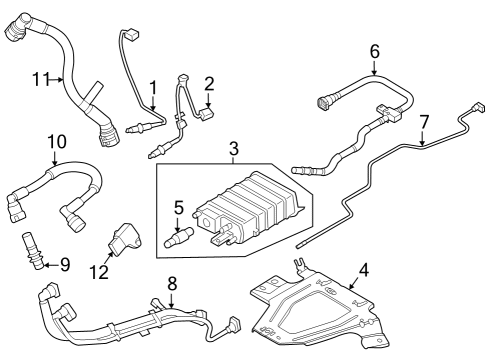 2024 Ford Bronco Tube Assembly Diagram for N2DZ-6758-C