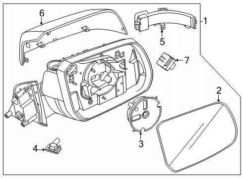 2024 Ford Ranger Mirrors Diagram
