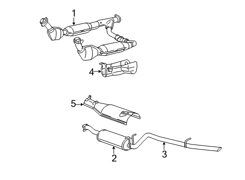 2003 Ford Expedition Exhaust System Diagram 2 - Thumbnail