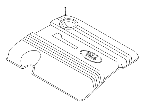 2011 Mercury Mariner Engine Appearance Cover Diagram