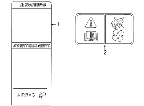 2010 Ford Focus Information Labels Diagram