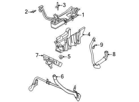 2021 Ford F-250 Super Duty Trans Oil Cooler - Belts Diagram 3 - Thumbnail