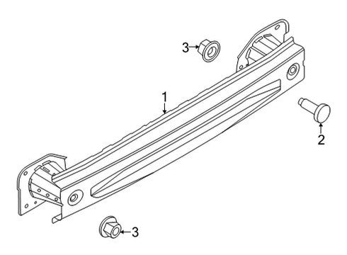2024 Ford Mustang Mach-E Bumper & Components - Rear Diagram