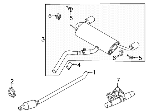 2020 Ford Escape Exhaust System Diagram 3 - Thumbnail
