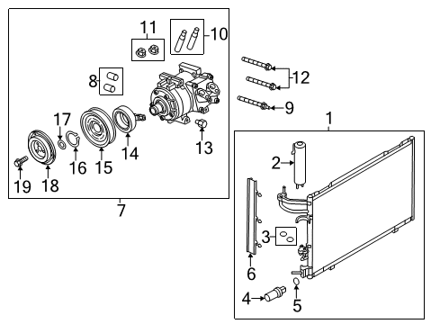 2011 Ford Fiesta A/C Compressor Diagram