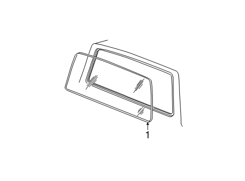 2004 Ford F-150 Glass & Hardware - Back Glass Diagram 3 - Thumbnail