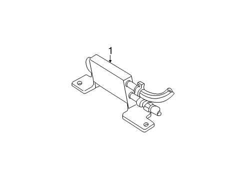 2003 Ford Explorer Power Steering Oil Cooler - Belts Diagram 2 - Thumbnail