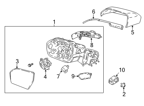 2018 Lincoln Navigator Mirrors - Body Diagram 2 - Thumbnail