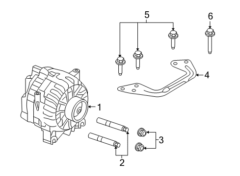 2009 Ford Explorer Sport Trac Alternator Diagram 2 - Thumbnail