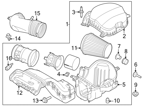 2023 Ford F-150 Cleaner Assembly - Air Diagram for NL3Z-9600-B
