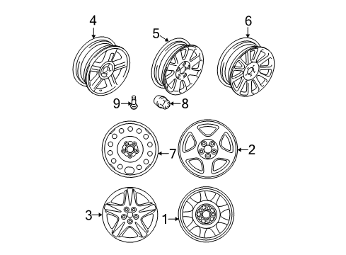 2000 Lincoln LS Wheels Diagram
