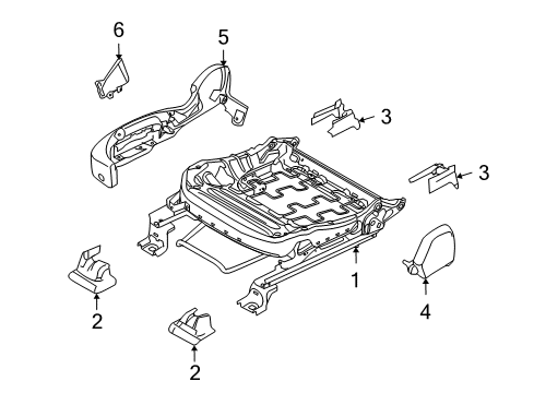 2012 Ford Taurus Tracks & Components Diagram 3 - Thumbnail