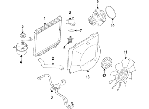 2017 Ford E-350 Super Duty Cooling System Diagram