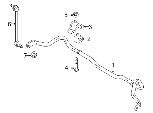 2021 Ford Transit Connect Stabilizer Bar & Components Diagram 2 - Thumbnail