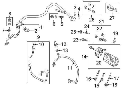 2021 Ford Transit Connect A/C Compressor Diagram 2 - Thumbnail