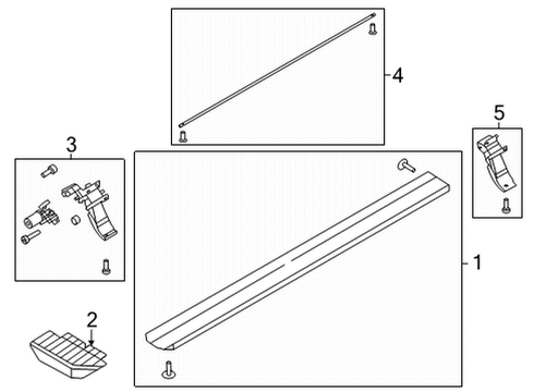 2016 Ford F-150 Running Board Diagram 3 - Thumbnail