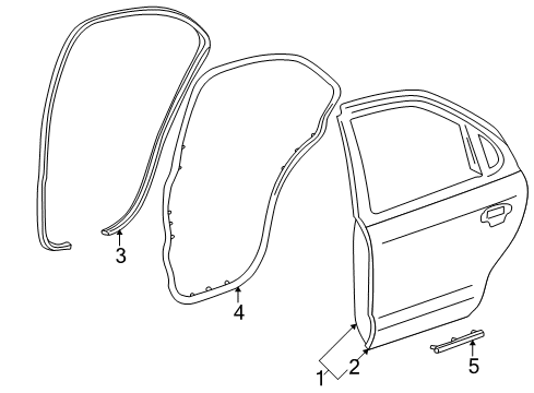 2007 Ford Five Hundred Door & Components Diagram 2 - Thumbnail