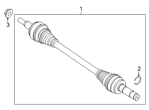 2024 Lincoln Aviator Drive Axles - Rear Diagram