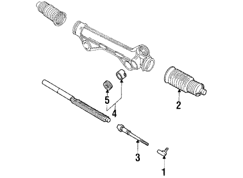 1989 Ford Aerostar Steering Gear & Linkage Diagram 3 - Thumbnail