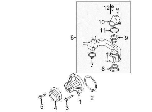 2003 Ford Explorer Water Pump Diagram 2 - Thumbnail