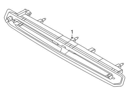 2024 Ford Bronco Sport High Mount Lamps Diagram