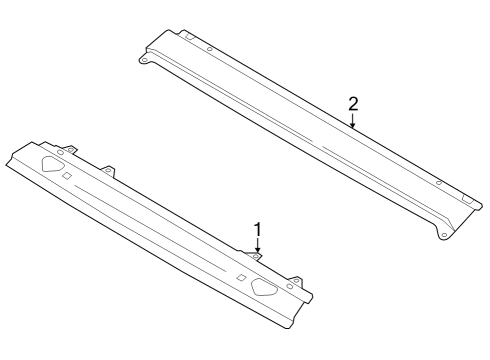 2025 Ford Mustang Windshield Header & Components Diagram
