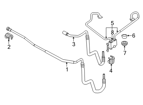 2013 Ford Edge Trans Oil Cooler - Belts Diagram 3 - Thumbnail