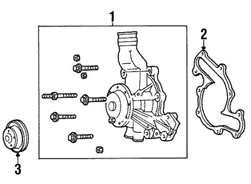 1993 Ford Taurus Water Pump Diagram 4 - Thumbnail