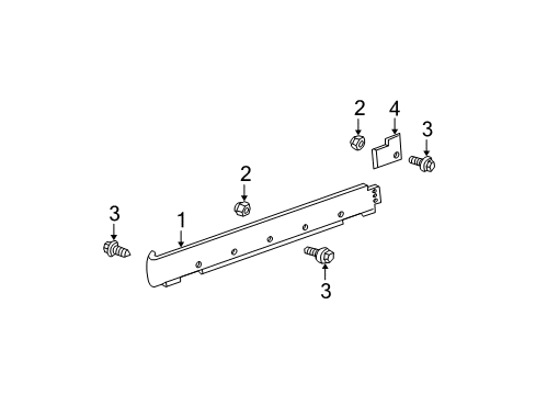 2002 Ford Focus Exterior Trim - Pillars Diagram 3 - Thumbnail