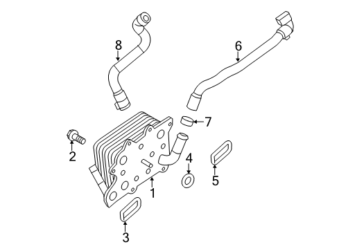 2018 Ford F-250 Super Duty Oil Cooler Diagram