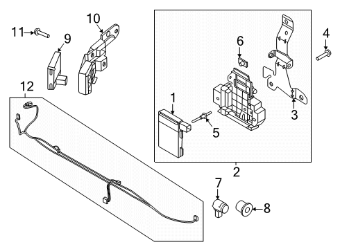 2024 Ford F-150 Bumper & Components - Front Diagram 8 - Thumbnail