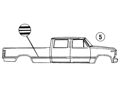 1996 Ford F-350 Stripe Tape Diagram 5 - Thumbnail