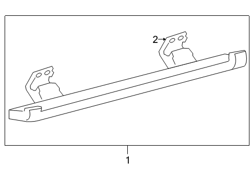 2004 Ford F-150 Running Board, Black Diagram for 9L3Z-16450-FA
