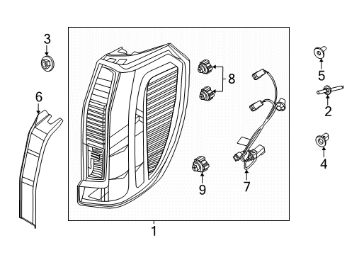 2025 Ford Expedition Tail Lamps Diagram