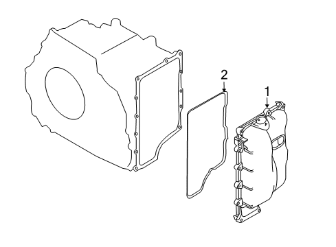2007 Lincoln MKX Transmission Components Diagram