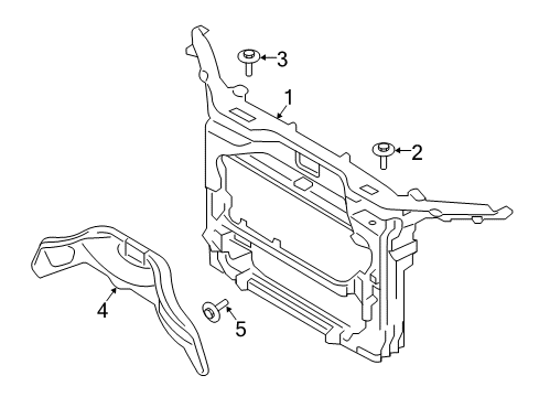 2014 Ford Edge Radiator Support Diagram
