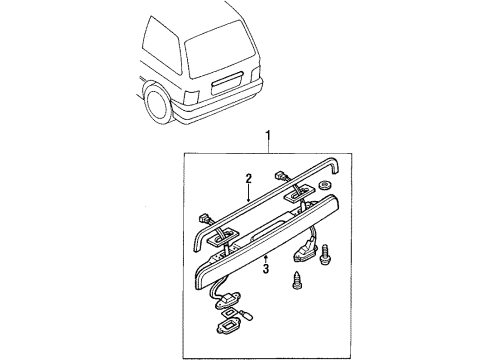 1992 Ford Festiva License Lamps Diagram