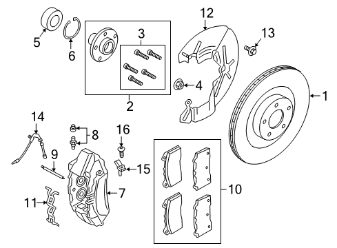 2016 Ford Focus Brake Components Diagram 2 - Thumbnail