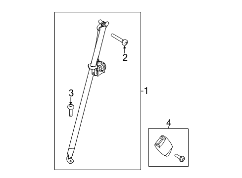 2015 Ford Police Interceptor Utility Seat Belt - Body Diagram 2 - Thumbnail