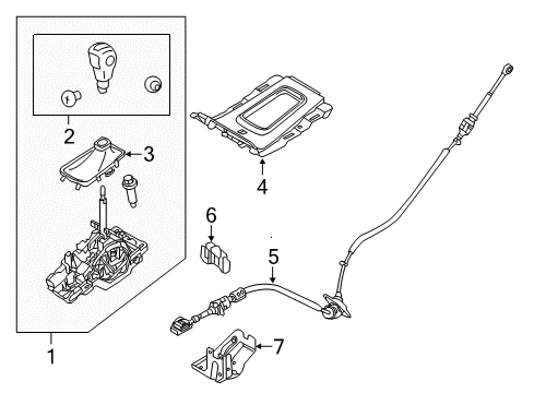 2013 Lincoln MKX Cable Assembly Diagram for CT4Z-7E395-C